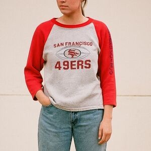 San Francisco 49ers Raglan Long Sleeve T-Shirt Women's S/M